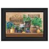 "Antiques and Herbs" By Ed Wargo, Printed Wall Art, Ready To Hang Framed Poster, Black Frame