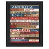 "America Proud" By Marla Rae, Printed Wall Art, Ready To Hang Framed Poster, Black Frame