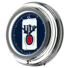 Miller Lite Chrome Double Rung Neon Clock - Minimalist Can