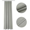 4 pcs W54*L84in Outdoor Patio Curtain/Gray