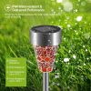 6Packs Solar Garden Lights Outdoor Solar Pathway Lights IP44 Water Resistant Landscape Lights