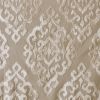 Knitted Jacquard Damask Total Blackout Grommet Top Curtain Panel Pair