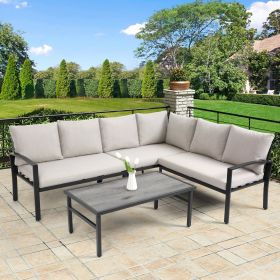 Grand patio 4-Piece Patio Furniture Set (Color: as Pic)