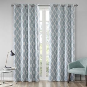 Printed Ikat Blackout Curtain Panel (Color: as Pic)