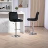 COOLMORE Bar Stools with Back and Footrest Counter Height Dining Chairs 2PC/SET