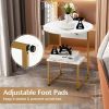 Living Room Bedroom Decor Mobile Sofa End Side Table 2 PCS